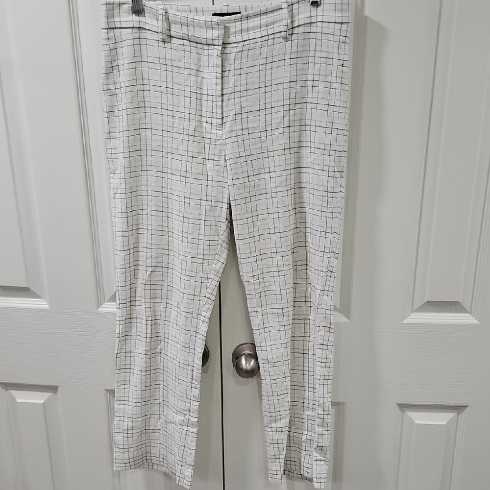White Plaid Pants